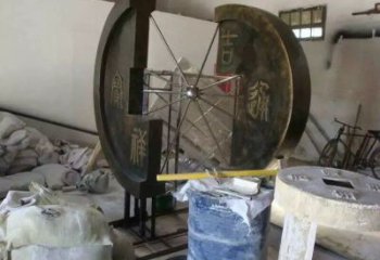 創意銅錢雕塑廠家 仿古小品 公園不銹鋼銅錢雕塑生產