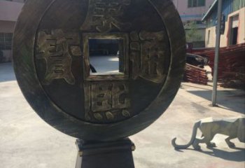 戶外古幣雕塑廠家 歐式步行街小品 大型商場古幣雕塑制作