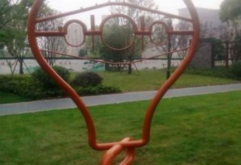 公園燈泡雕塑廠(chǎng)家 戶(hù)外擺件 鏤空不銹鋼燈泡雕塑生產(chǎn)