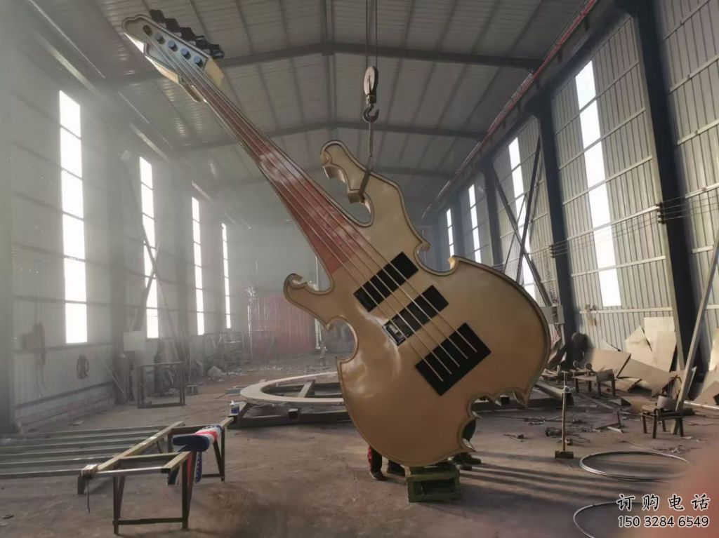 抽象提琴雕塑廠家 公園小品  戶(hù)外不銹鋼提琴雕塑