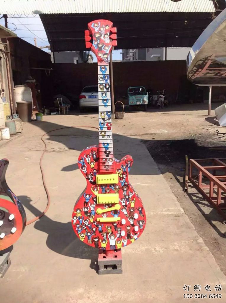 彩繪提琴雕塑廠家 歐式擺件 街頭不銹鋼提琴雕塑生產