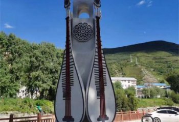 噴漆提琴雕塑廠家 中式小品 現代不銹鋼提琴雕塑制作