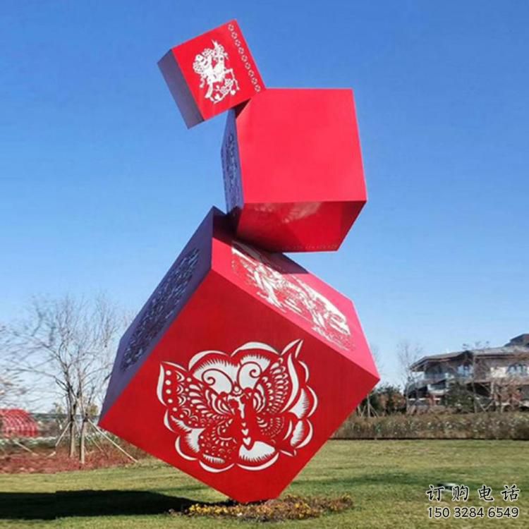 創(chuàng)意幾何體雕塑廠家 廣場小品 公園不銹鋼幾何體雕塑廠