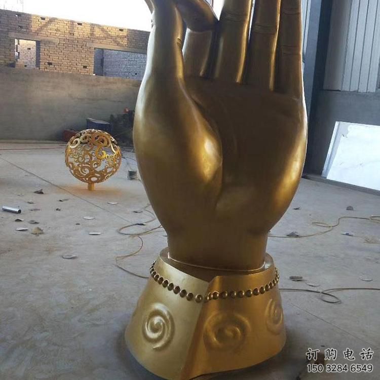 廣場佛手雕塑廠家 現代小品 大型不銹鋼佛手雕塑廠