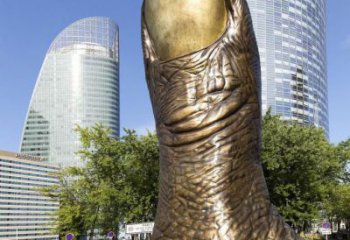 烤漆大拇指雕塑廠家 廣場小品 現(xiàn)代不銹鋼大拇指雕塑廠