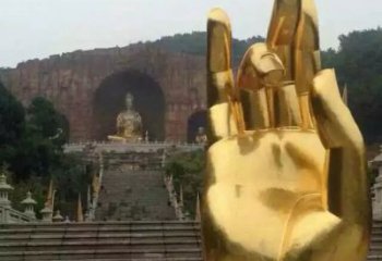 公園手掌雕塑廠家 戶外擺件 創意不銹鋼手掌雕塑廠