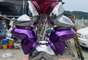 電鍍愛心雕塑廠家 園林擺件 戶外不銹鋼愛心雕塑廠