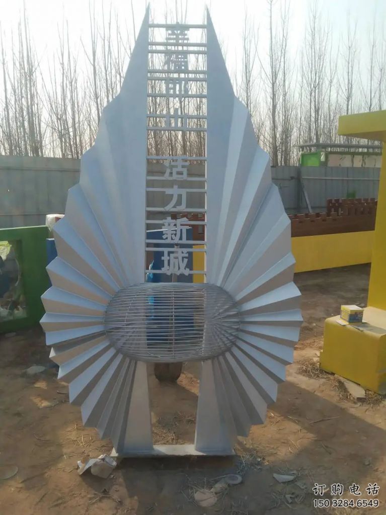 創意路標雕塑廠家 現代小品 公園不銹鋼路標雕塑廠