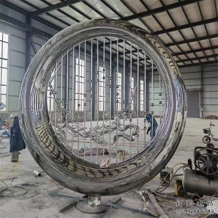 酒店圓盤雕塑廠家 鏡面小品 戶外不銹鋼圓盤雕塑生產(chǎn)