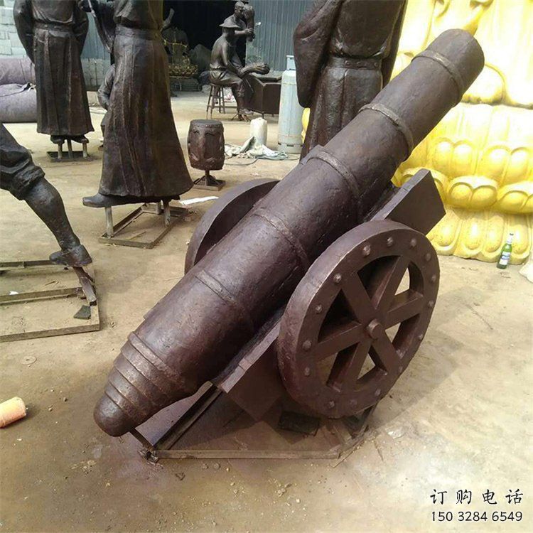 現(xiàn)代炮雕塑廠家 大型別墅區(qū)擺件 戶外不銹鋼炮雕塑廠