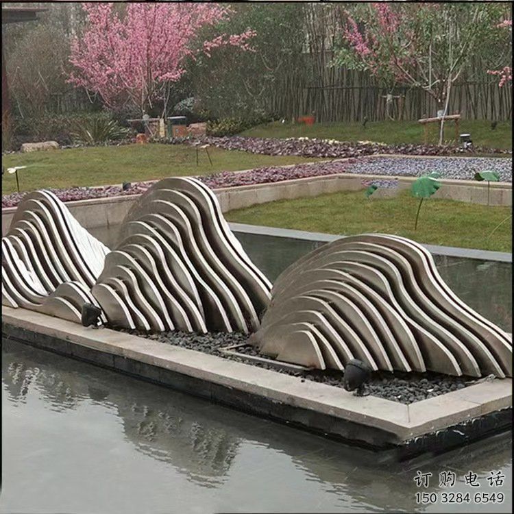 抽象群山雕塑廠家 房地產(chǎn)小品 大型不銹鋼群山雕塑廠