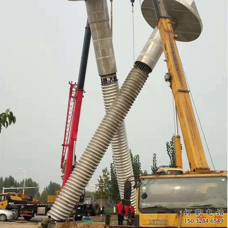 戶外螺釘雕塑廠家 噴漆小品 大型不銹鋼螺釘雕塑廠