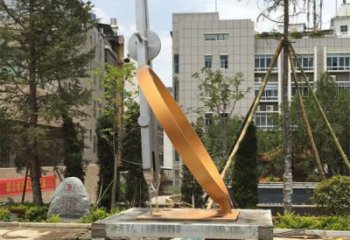 異形圓規(guī)雕塑廠家 現(xiàn)代小品 廣場(chǎng)不銹鋼圓規(guī)雕塑廠