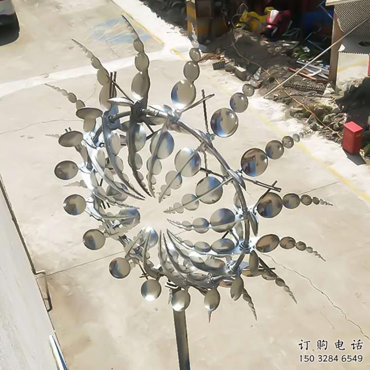 步行街風(fēng)動(dòng)雕塑廠家 游樂場(chǎng)小品 戶外不銹鋼風(fēng)動(dòng)雕塑制作