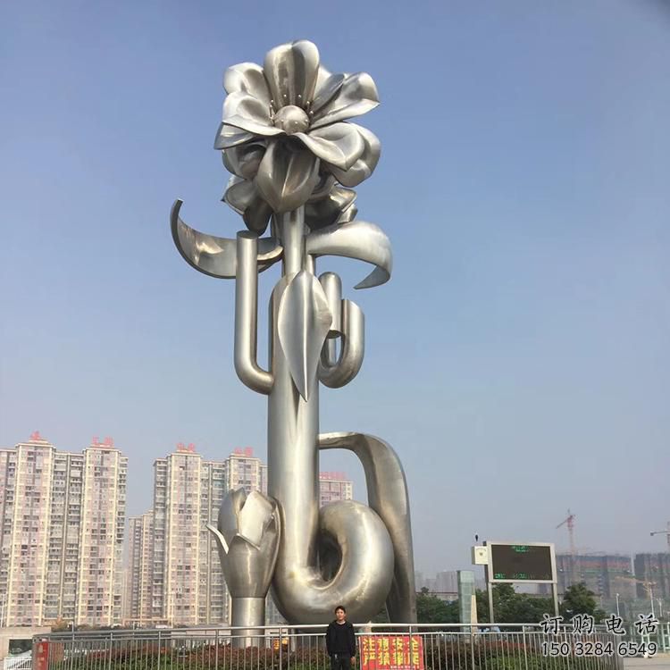 創意市政雕塑廠家 鏡面小品 公園不銹鋼市政雕塑廠