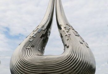 幾何市政雕塑廠家 創意小品 拉絲不銹鋼市政雕塑廠