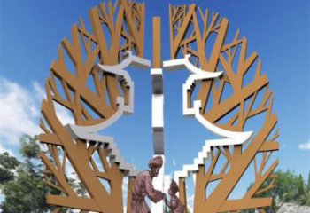 鏤空市政雕塑廠家 園林小品 大型不銹鋼市政雕塑廠