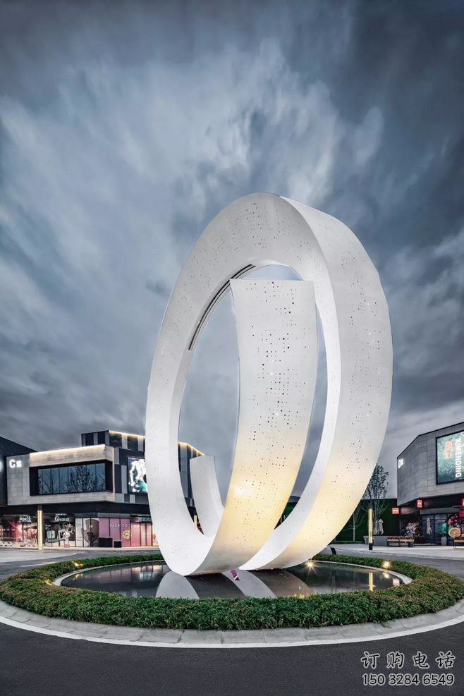 廣場水簾雕塑廠家 歐式小品 公園不銹鋼水簾雕塑廠