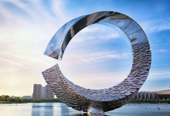 鏡面磁鐵雕塑廠家 烤漆大型擺件 創意不銹鋼磁鐵雕塑廠