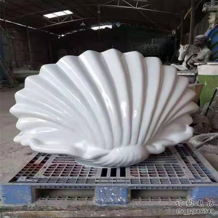 仿真貝殼雕塑廠家 現代擺件 現代不銹鋼貝殼雕塑廠