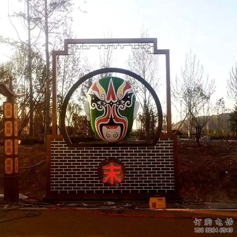 抽象臉譜雕塑廠家 歐式小品 戶外不銹鋼臉譜雕塑定做