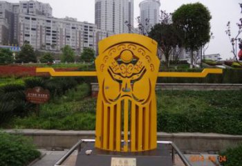 庭院臉譜雕塑廠家 現代小品 鍛造不銹鋼臉譜雕塑廠