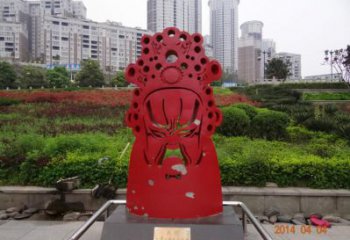 公園臉譜雕塑廠家 戶外擺件 歐式不銹鋼臉譜雕塑廠