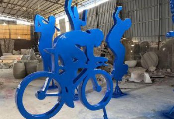 商業街賽車雕塑廠家 烤漆擺件 噴漆不銹鋼賽車雕塑廠