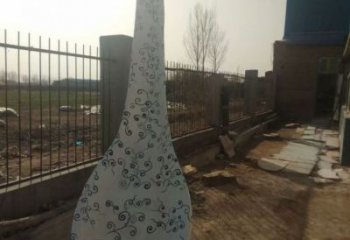 彩繪勺子雕塑廠家 餐飲店擺件 街頭不銹鋼勺子雕塑廠