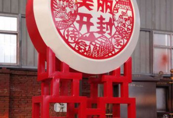 中式鼓雕塑廠家 烤漆小品 游樂場不銹鋼鼓雕塑加工廠