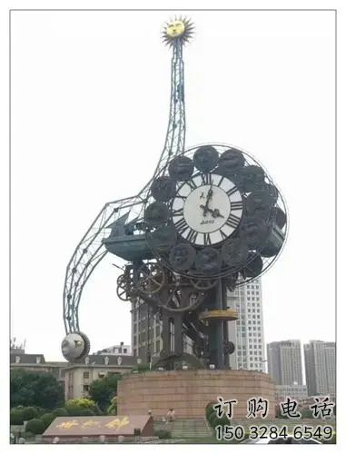 中式鐘表雕塑廠家 現代報價小品 大型不銹鋼鐘表雕塑制作