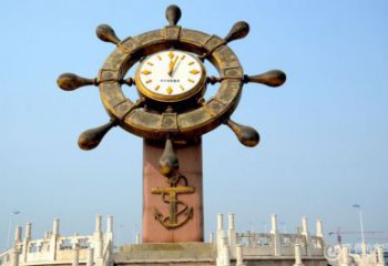 廣場鐘表雕塑廠家 現代小品 創意不銹鋼鐘表雕塑廠