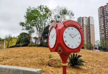 街道鐘表雕塑廠(chǎng)家 現(xiàn)代擺件 烤漆不銹鋼鐘表雕塑廠(chǎng)