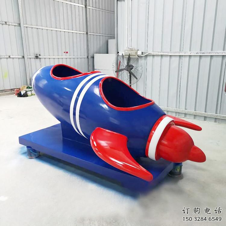 現代火箭雕塑廠家 大型別墅區擺件 制作不銹鋼火箭雕塑