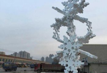 別墅區(qū)雪花雕塑廠家 大型別墅區(qū)擺件 剪影不銹鋼雪花雕塑廠