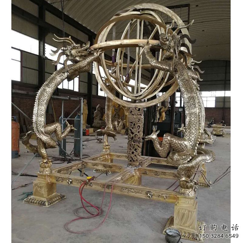 創意渾天儀雕塑廠家 戶外小品 公園不銹鋼渾天儀雕塑廠