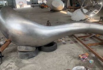 酒店湯匙雕塑廠家 戶外小品 現代不銹鋼湯匙雕塑廠