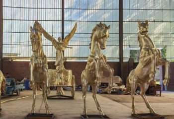 街道馬車雕塑廠家 現(xiàn)代擺件 大型不銹鋼馬車雕塑制作廠