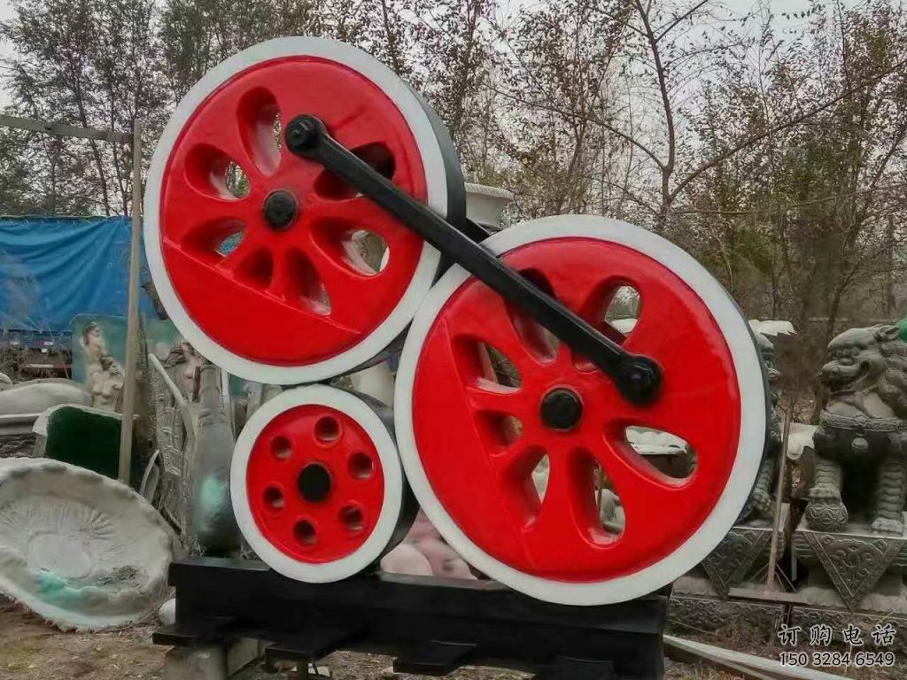 街道齒輪雕塑廠家 現代擺件 烤漆不銹鋼齒輪雕塑加工廠