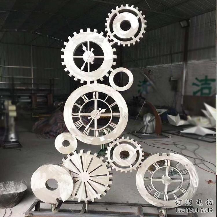 鏤空齒輪雕塑廠家 園林小品 房地產不銹鋼齒輪雕塑廠