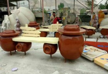 中式坐椅雕塑廠家 公園抽象小品 游樂場不銹鋼坐椅雕塑廠