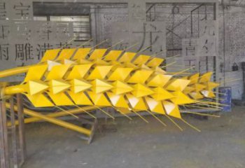 創意水稻雕塑廠家 創意戶外小品 公園不銹鋼水稻雕塑生產