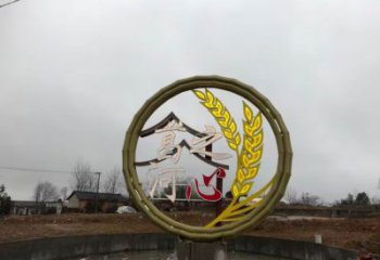 彩繪禾苗雕塑廠(chǎng)家 公園廣場(chǎng)擺件 街頭不銹鋼禾苗雕塑廠(chǎng)