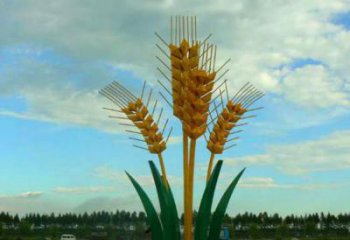 仿真禾苗雕塑廠(chǎng)家 現(xiàn)代擺件 創(chuàng)意不銹鋼禾苗雕塑廠(chǎng)