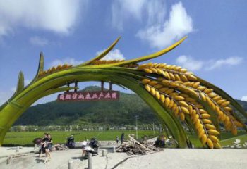 幾何禾苗雕塑廠(chǎng)家 公園廣場(chǎng)小品 大型不銹鋼禾苗雕塑廠(chǎng)