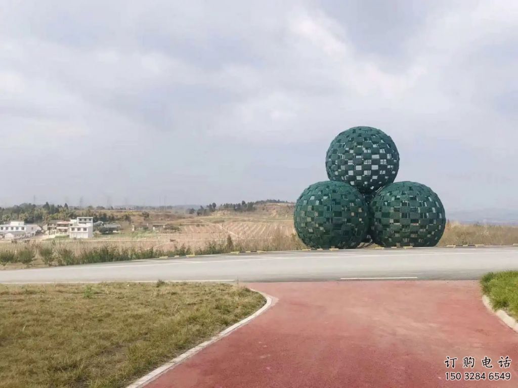 中式花椒雕塑廠家 鏤空創意小品 現代不銹鋼花椒雕塑廠