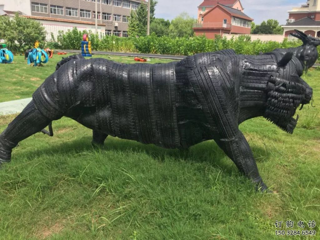 創意輪胎雕塑廠家 戶外創意小品 公園輪胎雕塑廠