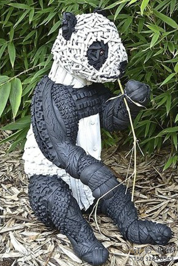 戶外輪胎雕塑廠家 噴漆小品 創意輪胎雕塑廠