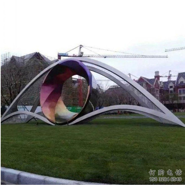 廣場(chǎng)眼睛雕塑廠家 烤漆小品 戶外不銹鋼眼睛雕塑廠