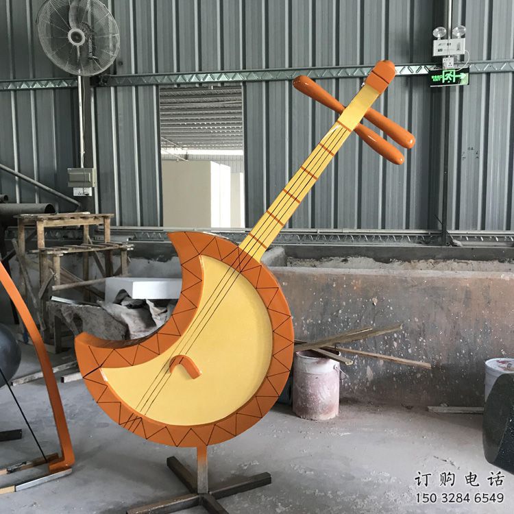 庭院二胡雕塑廠家 公園廣場小品 抽象二胡雕塑廠